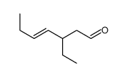 3-ethylhept-4-enal Structure