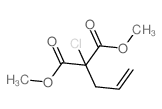 Propanedioicacid, 2-chloro-2-(2-propen-1-yl)-, 1,3-dimethyl ester structure