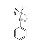 Platinum,(benzenamine)dichloro(h2-ethene)-, stereoisomer (9CI) Structure