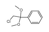 α-chloroacetophenone dimethyl acetal Structure