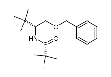 (RS,1R)-2-methylpropane-2-sulfinic acid (1-(benzyloxymethyl)-2,2-dimethylpropyl)amide结构式