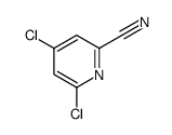 4,6-二氯吡啶-2-甲腈结构式