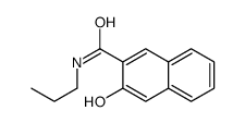 3-hydroxy-N-propylnaphthalene-2-carboxamide结构式