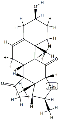 (14β,17R,20S)-3β-Hydroxy-12α,20-epoxypregn-5-ene-11,15-dione structure