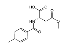 (2S)-4-methoxy-2-[(4-methylbenzoyl)amino]-4-oxobutanoic acid Structure