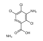 azanium,4-amino-3,5,6-trichloropyridine-2-carboxylate Structure