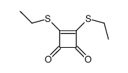 3,4-bis(ethylsulfanyl)cyclobut-3-ene-1,2-dione Structure