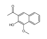 1-(3-hydroxy-4-methoxynaphthalen-2-yl)ethanone结构式