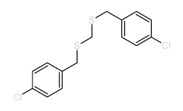 1-chloro-4-[(4-chlorophenyl)methylsulfanylmethylsulfanylmethyl]benzene结构式