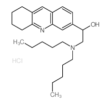 2-(dipentylamino)-1-(5,6,7,8-tetrahydroacridin-3-yl)ethanol结构式