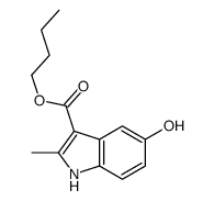 butyl 5-hydroxy-2-methyl-1H-indole-3-carboxylate结构式