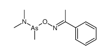 Dimethylamino-1-phenylaethylidenaminooxy-methyl-arsin结构式