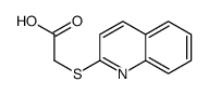 2-(喹啉-2-基硫基)乙酸结构式