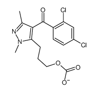 3-[4-(2,4-dichlorobenzoyl)-2,5-dimethylpyrazol-3-yl]propyl carbonate Structure