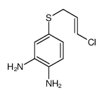 4-(3-chloroprop-2-enylsulfanyl)benzene-1,2-diamine结构式