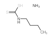 Carbamodithioic acid,butyl-, monoammonium salt (9CI)结构式