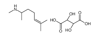 2,3-dihydroxybutanedioic acid,N,6-dimethylhept-5-en-2-amine Structure