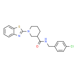 3-Piperidinecarboxamide,1-(2-benzothiazolyl)-N-[(4-chlorophenyl)methyl]-(9CI) picture