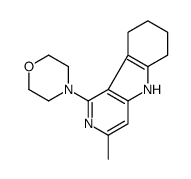 4-(3-methyl-6,7,8,9-tetrahydro-5H-pyrido[4,3-b]indol-1-yl)morpholine Structure