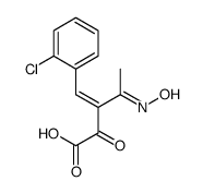 3-[(2-chlorophenyl)methylidene]-4-hydroxyimino-2-oxopentanoic acid Structure