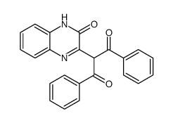 2-(3-oxo-4H-quinoxalin-2-yl)-1,3-diphenylpropane-1,3-dione Structure