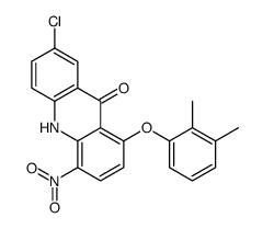 7-chloro-1-(2,3-dimethylphenoxy)-4-nitro-10H-acridin-9-one结构式