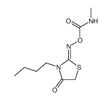 3-butyl-thiazolidine-2,4-dione 2-(O-methylcarbamoyl-oxime)结构式