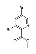 2-Pyridinecarboxylic acid, 3,5-dibromo-, Methyl ester Structure