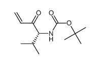 ((R)-1-Isopropyl-2-oxo-but-3-enyl)-carbamic acid tert-butyl ester Structure