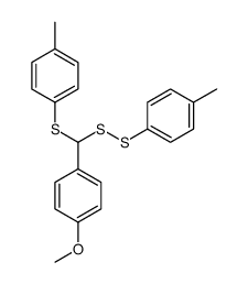 1-methoxy-4-[[(4-methylphenyl)disulfanyl]-(4-methylphenyl)sulfanylmethyl]benzene Structure