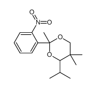 2,5,5-trimethyl-2-(2-nitrophenyl)-4-propan-2-yl-1,3-dioxane Structure