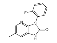 3-(2-fluoro-phenyl)-6-methyl-1,3-dihydro-imidazo[4,5-b]pyridin-2-one Structure