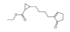 2-(6-carbethoxy-5,6-methanohexyl)-cyclopent-2-en-1-one Structure