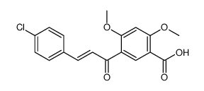 5-[3-(4-chlorophenyl)prop-2-enoyl]-2,4-dimethoxybenzoic acid结构式