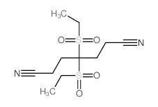 4,4-bis(ethylsulfonyl)heptanedinitrile结构式