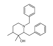 1,2-dibenzyl-3,4-dimethylpiperidin-3-ol Structure