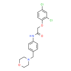 2-(2,4-dichlorophenoxy)-N-[4-(morpholin-4-ylmethyl)phenyl]acetamide Structure