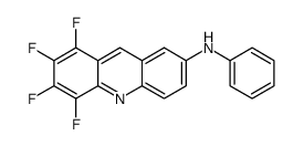 5,6,7,8-tetrafluoro-N-phenylacridin-2-amine结构式