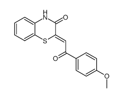 2-[2-(4-methoxy-phenyl)-2-oxo-ethylidene]-4H-benzo[1,4]thiazin-3-one Structure