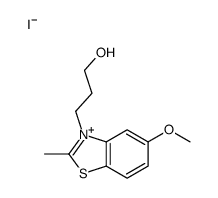 3-(5-methoxy-2-methyl-1,3-benzothiazol-3-ium-3-yl)propan-1-ol,iodide结构式