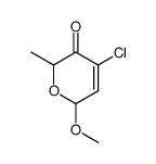 4-chloro-6-methoxy-2-methyl-2H-pyran-3(6H)-one Structure