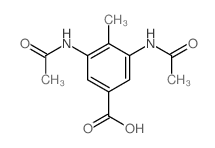 Benzoic acid,3,5-bis(acetylamino)-4-methyl- Structure