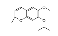 6-methoxy-2,2-dimethyl-7-propan-2-yloxychromene结构式