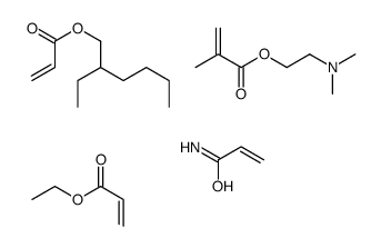 2-(dimethylamino)ethyl 2-methylprop-2-enoate,2-ethylhexyl prop-2-enoate,ethyl prop-2-enoate,prop-2-enamide Structure