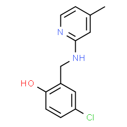 4-CHLORO-2-([(4-METHYL-2-PYRIDINYL)AMINO]METHYL)BENZENOL结构式