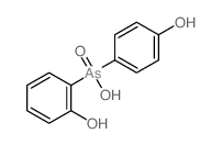 (2-hydroxyphenyl)-(4-hydroxyphenyl)arsinic acid Structure