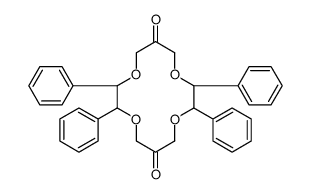 2,3,9,10-tetraphenyl-1,4,8,11-tetraoxacyclotetradecane-6,13-dione结构式