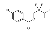 2,2,3,3-tetrafluoropropyl 4-chlorobenzoate Structure