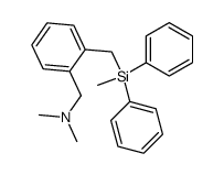 N,N-dimethyl-1-(2-((methyldiphenylsilyl)methyl)phenyl)methanamine Structure