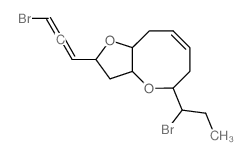 2H-Furo[3,2-b]oxocin,2-[(1S)-3-bromo-1,2- propadienyl]-5-[(1S)-1-bromopropyl]-3,3a,5,- 6,9,9a-hexahydro-,(2R,3aS,5R,9aS)- Structure